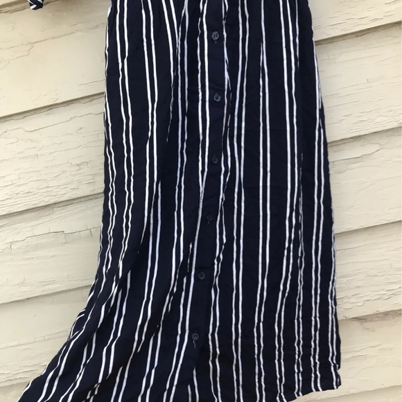 Nautical dress stripes stripe striped M blue - Picture 5 of 10